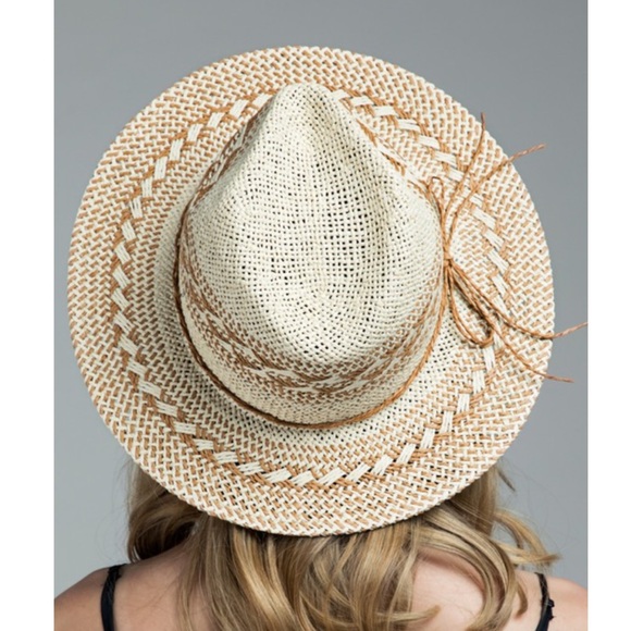 “ Ruggine “ Woven Panama Hat inner adjustable band - Picture 2 of 4